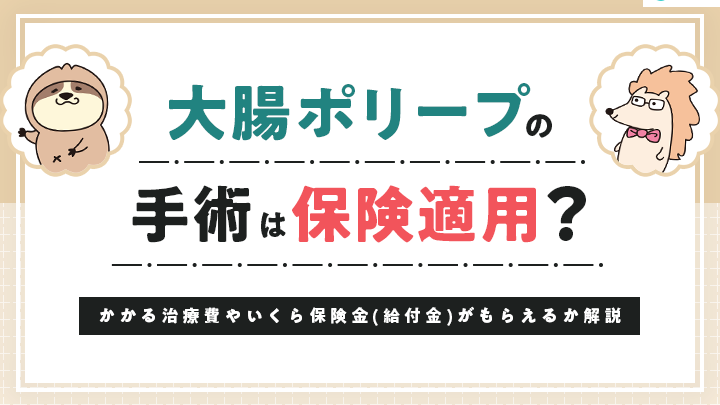 大腸ポリープ切除の保険適用と受けられる金額について